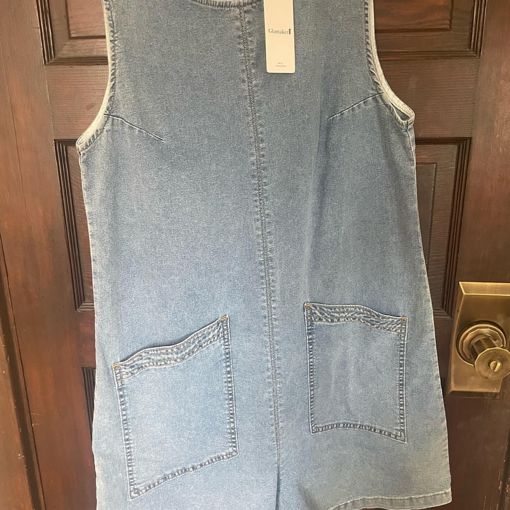 Amazon Denim Sleeveless Jumpsuit